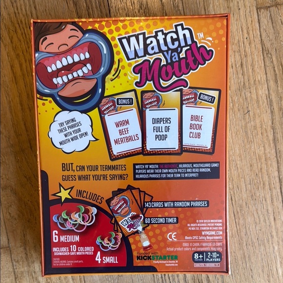 Watch Ya' Mouth Party Game - Picture 2 of 5